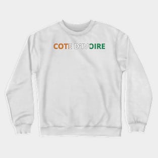 Drapeau Côte d'Ivoire Crewneck Sweatshirt